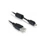 DeLOCK Cable de Cámara Nikon 8pin UC-E6 USB 1,83 m, Negro