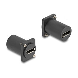 DeLOCK Módulo DisplayPort hembra a hembra 4K Negro 88154