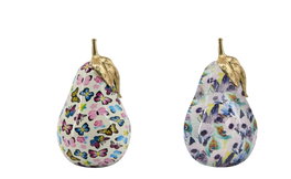 DKD Home Decor Figura de Resina Pera Multicolor