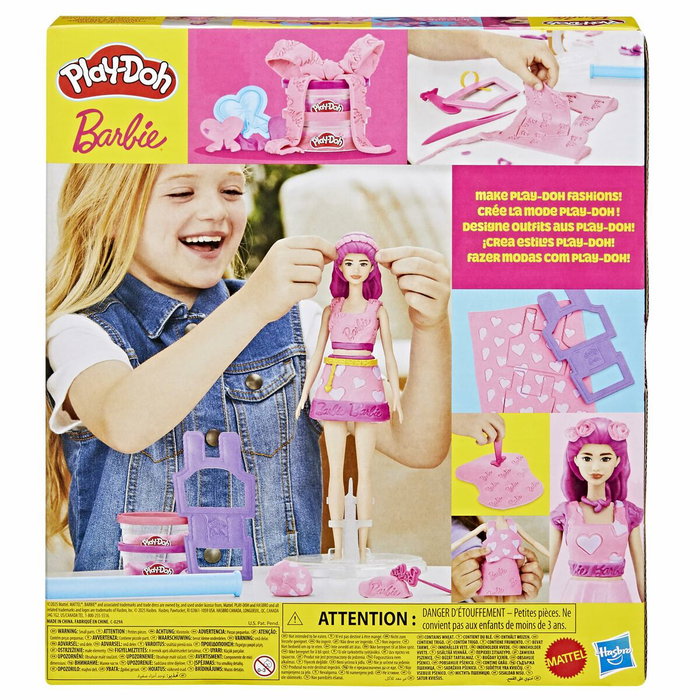 Playdoh Set de plastilina Barbie Corazones y Cabello Playdoh Set de plastilina Barbie Corazones y Cabello