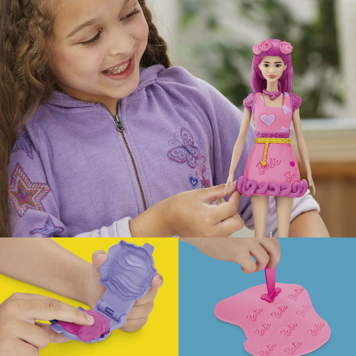Playdoh Set de plastilina Barbie Corazones y Cabello Playdoh Set de plastilina Barbie Corazones y Cabello