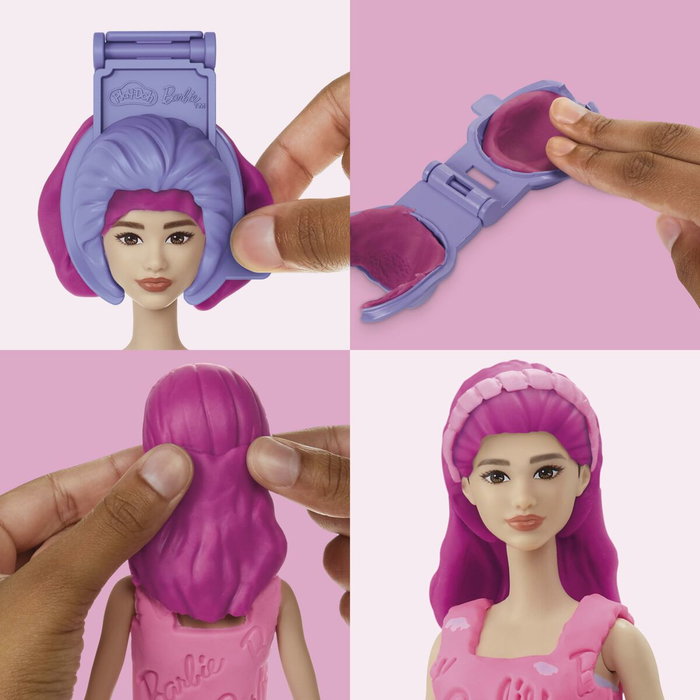 Playdoh Set de plastilina Barbie Corazones y Cabello Playdoh Set de plastilina Barbie Corazones y Cabello
