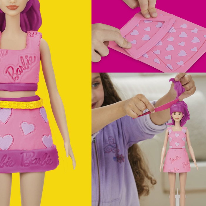 Playdoh Set de plastilina Barbie Corazones y Cabello Playdoh Set de plastilina Barbie Corazones y Cabello