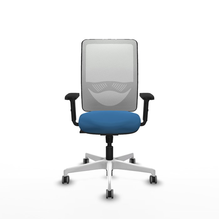PIQUERAS Y CRESPO Silla de oficina Zulema con mecanismo Sincro, Azul claro y Blanco PIQUERAS Y CRESPO Silla de oficina Zulema con mecanismo Sincro, Azul claro y Blanco