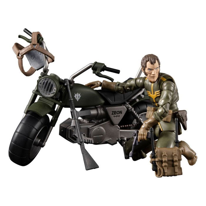 Megahouse Figura G.M.G Mobile Suit Gundam Soldado General y Motocicleta Exclusiva 10cm PVC