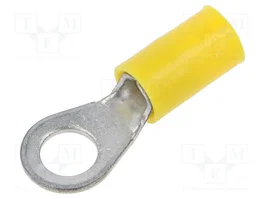 ERKO Terminal de ojillo aislada M6 de 4-6mm² amarilla