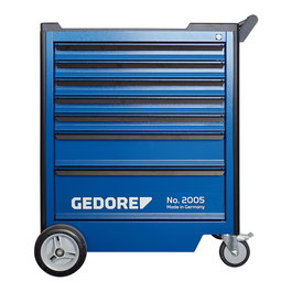GEDORE Werkzeugwagen 2005-TS-308, Carro de herramientas azul y negro con 308 herramientas incluidas