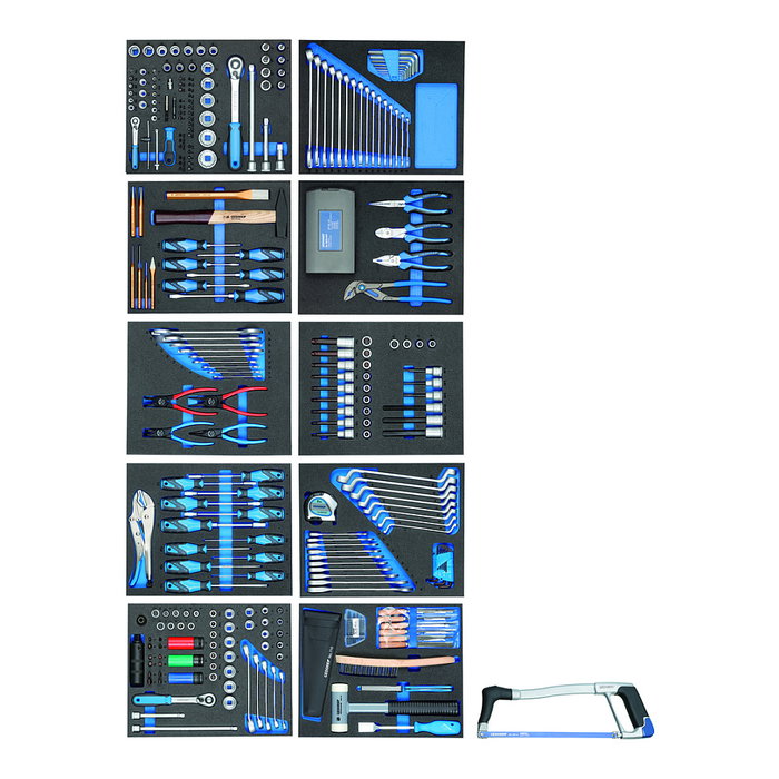 GEDORE Werkzeugwagen 2005-TS-308, Carro de herramientas azul y negro con 308 herramientas incluidas GEDORE Werkzeugwagen 2005-TS-308, Carro de herramientas azul y negro con 308 herramientas incluidas