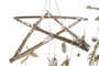 DKD Home Decor Decoración Colgante de Madera Marrón (Pack de 2)