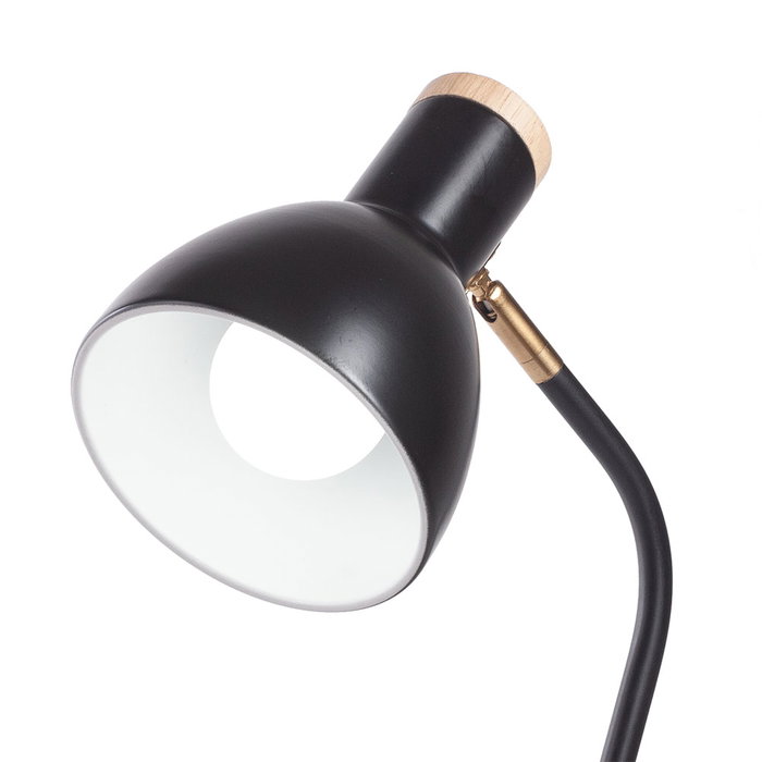 Magnolia Lámpara de Mesa Acero Negro E27