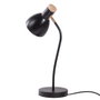 Magnolia Lámpara de Mesa Acero Negro E27
