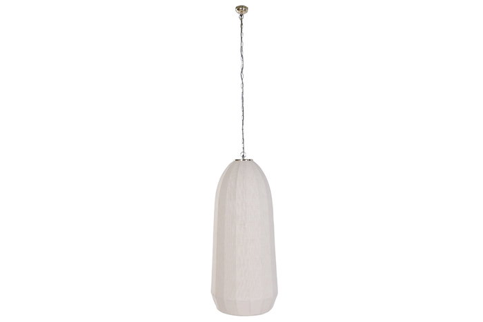 DKD Home Decor Lámpara de Techo de Algodón y Hierro Natural 55x55x120 cm DKD Home Decor Lámpara de Techo de Algodón y Hierro Natural 55x55x120 cm