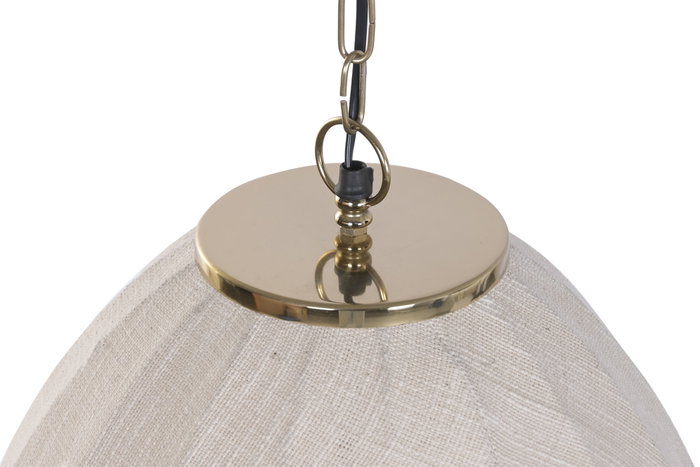 DKD Home Decor Lámpara de Techo de Algodón y Hierro Natural 55x55x120 cm DKD Home Decor Lámpara de Techo de Algodón y Hierro Natural 55x55x120 cm