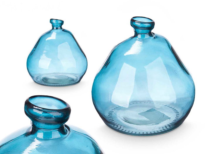 Giftdecor Botella Baja Irregular Turquesa 17 cm x 18 cm x 17 cm (Set de 6) Giftdecor Botella Baja Irregular Turquesa 17 cm x 18 cm x 17 cm (Set de 6)