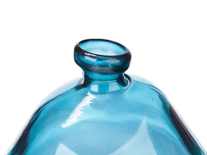 Giftdecor Botella Baja Irregular Turquesa 17 cm x 18 cm x 17 cm (Set de 6)