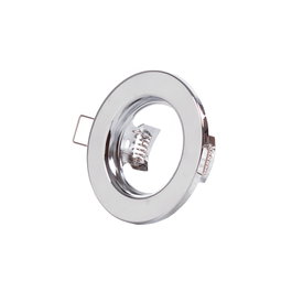 Aro Foco Downlight Circular Sara Acero 81mm - Cromado