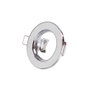 Aro Foco Downlight Circular Sara Acero 81mm - Cromado
