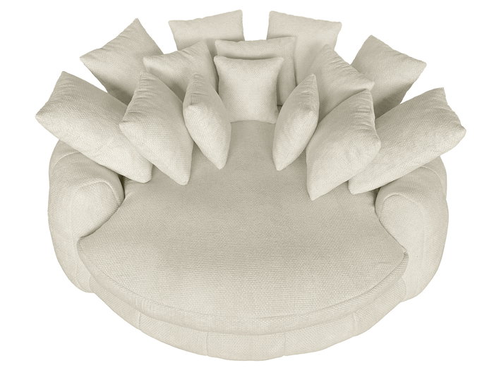 DKD Home Decor Scandi Sofá de 3 plazas Beige, Dimensiones 167x182x52.5 cm, Poliéster y Espuma con cojines