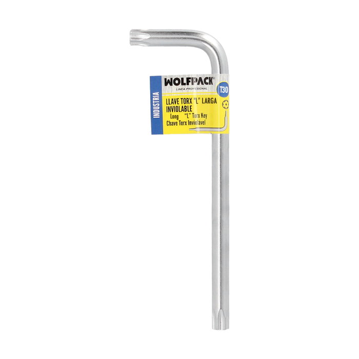 WOLFPACK LINEA PROFESIONAL Llave Torx Inviolable Larga T30 WOLFPACK LINEA PROFESIONAL Llave Torx Inviolable Larga T30