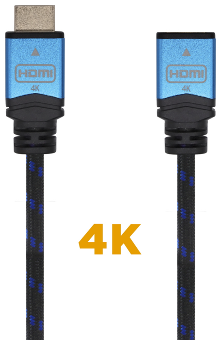 Aisens Cable HDMI v2.0 Prolongador Premium 1m Macho-Hembra 4K@60Hz 18Gbps