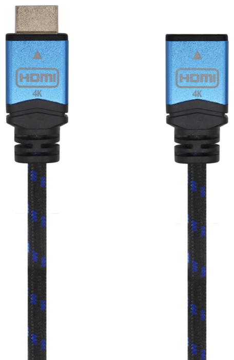 Aisens Cable HDMI v2.0 Prolongador Premium 1m Macho-Hembra 4K@60Hz 18Gbps