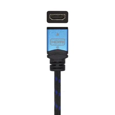 Aisens Cable Alargador HDMI A120-0452 Macho - Hembra V2.0, 4K@60Hz, 1m, Negro/Azul
