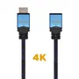 Aisens Cable Alargador HDMI A120-0452 Macho - Hembra V2.0, 4K@60Hz, 1m, Negro/Azul