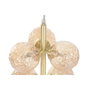 DKD Home Decor Lámpara de Techo de Cristal y Metal Dorado con Bolas 24x24x60 cm