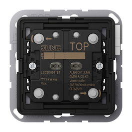 Jung LSCD10921ST Interruptor KNX Universal 2 Teclas, Táctil, Blanco, Plástico, para Interior, Temperatura Operativa -5 a 45 °C