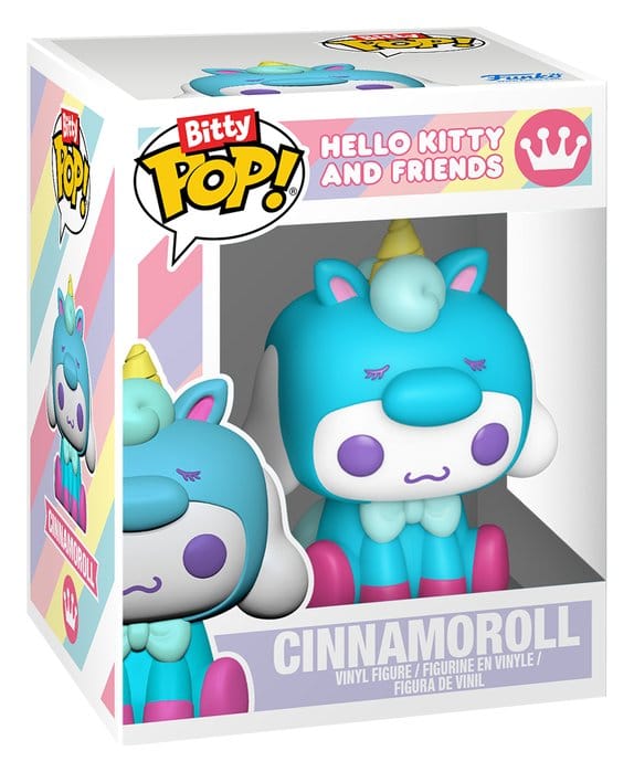 Funko Sanrio Pack de 2 Figuras Bitty POP! & Accessory Vinyl Cinnamoroll w/KCHN
