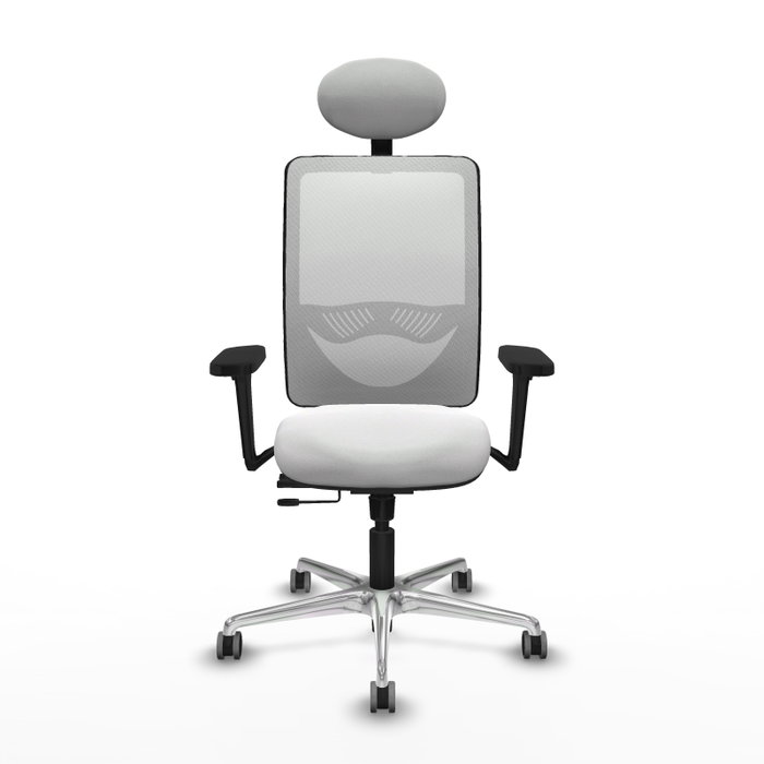 PIQUERAS Y CRESPO Silla de oficina Zulema Blanca con Mecanismo Sincro/Traslack
