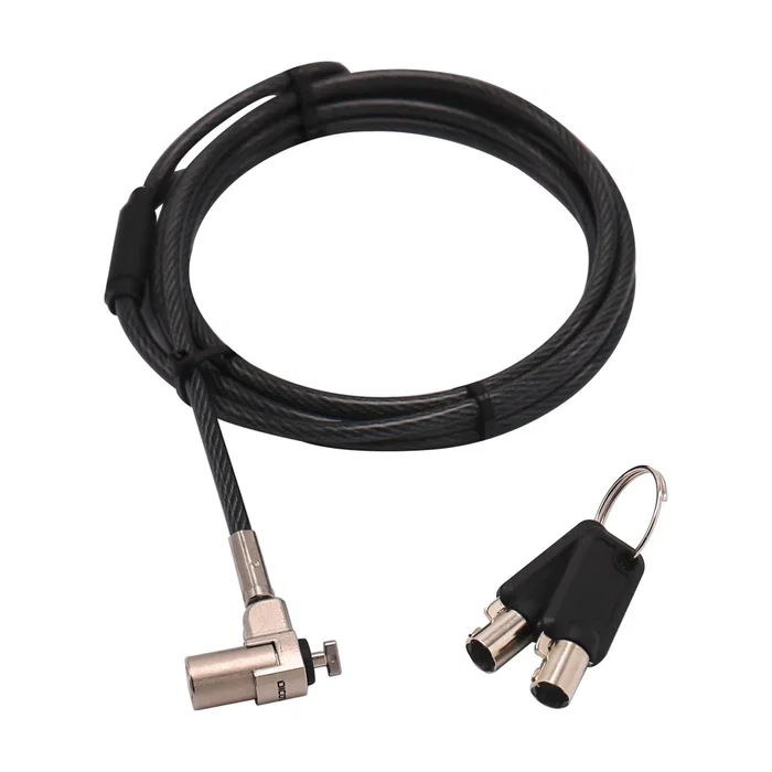 Dicota D31831 Cable Antirrobo para Portátil 2 Metros, Negro y Plata