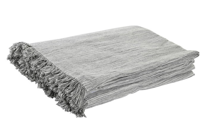 DKD Home Decor Plaid Blanco Gris 260 x 230 cm (2 Unidades) Algodon reciclado Poliester reciclado DKD Home Decor Plaid Blanco Gris 260 x 230 cm (2 Unidades) Algodon reciclado Poliester reciclado