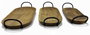DKD Home Decor Set de 3 Centros de Mesa de Acacia y Hierro