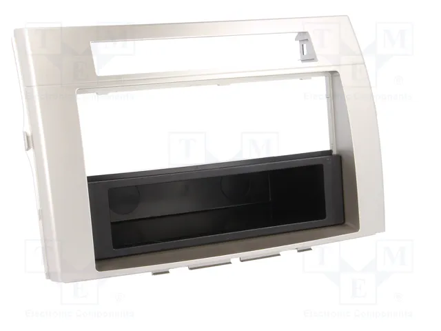PER.PIC. Bastidor de montaje de radio 2 DIN para Toyota Corolla Verso 2005-2009, Plata