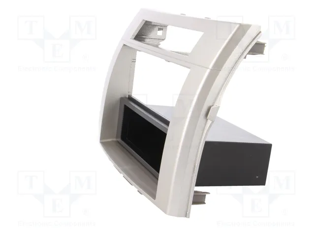 PER.PIC. Bastidor de montaje de radio 2 DIN para Toyota Corolla Verso 2005-2009, Plata