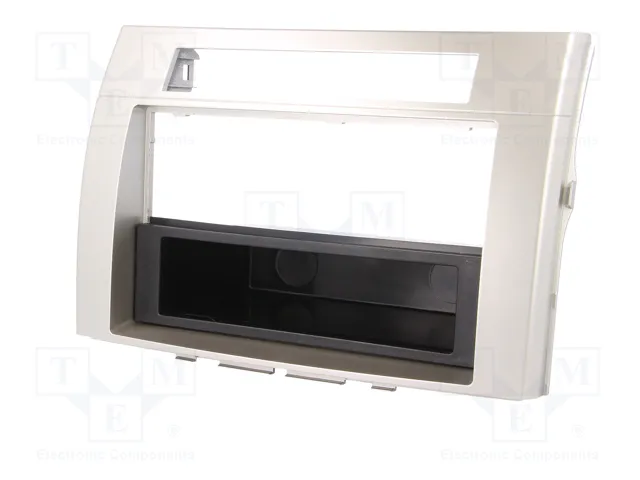 PER.PIC. Bastidor de montaje de radio 2 DIN para Toyota Corolla Verso 2005-2009, Plata