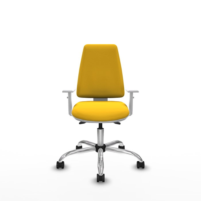 PIQUERAS Y CRESPO Silla de oficina Elche Amarillo con mecanismo Asincro PIQUERAS Y CRESPO Silla de oficina Elche Amarillo con mecanismo Asincro