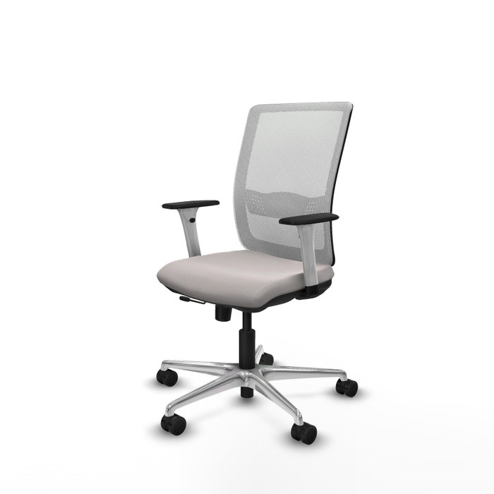PIQUERAS Y CRESPO Silla de oficina Haches con mecanismo Sincro/Traslack Blanco