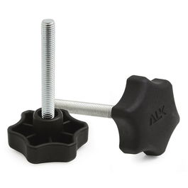 HERRAJES ALK Mando/Nivelador Tommy D49 Negro M8X60 L85 para Unión de Módulos de Sofás