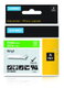 Dymo Rhino Cinta ID1-19 Blanco sobre verde de 19mm x 5,5m