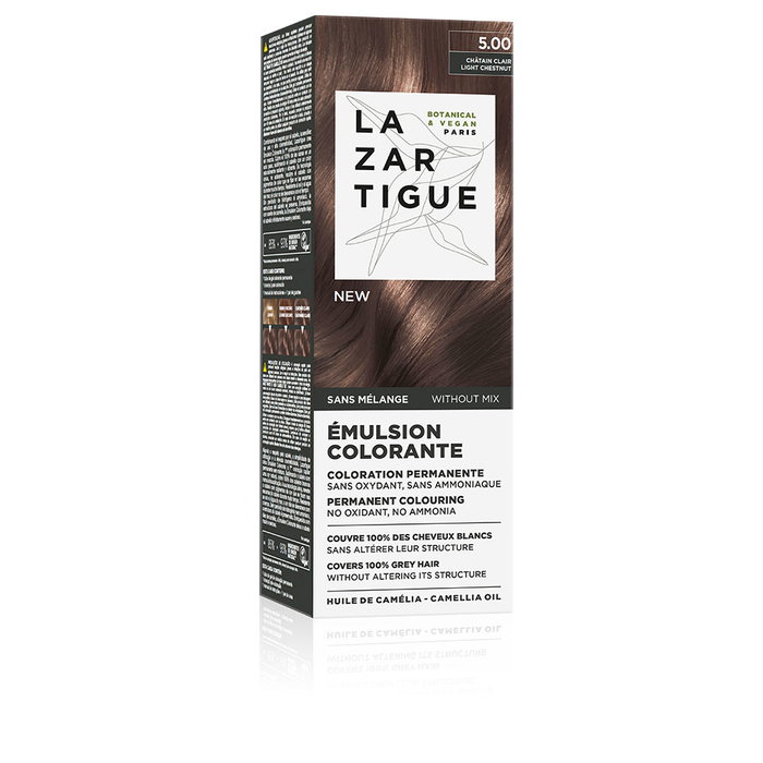 Lazartigue Emulsión Colorante 5.00 Light Chestnut 60 ml
