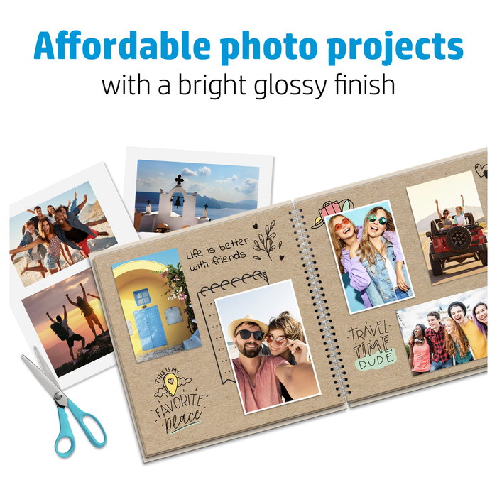 HP Papel Fotográfico Everyday Glossy 10 x 15 cm, 100 Hojas