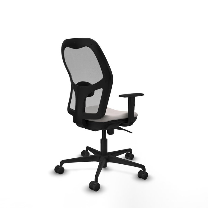 PIQUERAS Y CRESPO Silla de oficina Jorquera con mecanismo Sincro, Blanco y Gris PIQUERAS Y CRESPO Silla de oficina Jorquera con mecanismo Sincro, Blanco y Gris