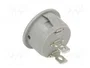 ORNO Interruptor Rocker SPST OFF-ON Gris Redondo
