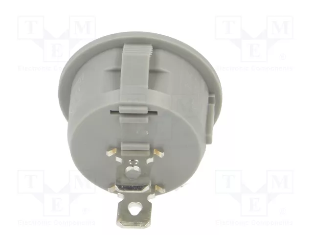 ORNO Interruptor Rocker SPST OFF-ON Gris Redondo