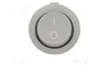 ORNO Interruptor Rocker SPST OFF-ON Gris Redondo