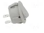ORNO Interruptor Rocker SPST OFF-ON Gris Redondo