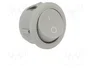 ORNO Interruptor Rocker SPST OFF-ON Gris Redondo