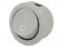 ORNO Interruptor Rocker SPST OFF-ON Gris Redondo